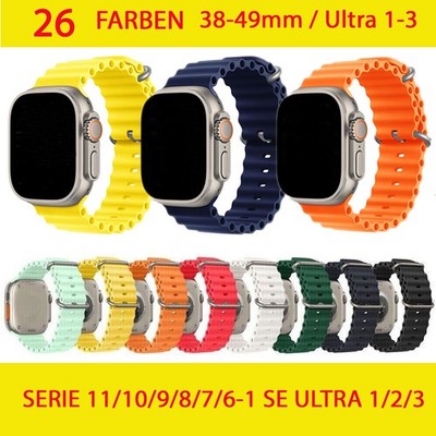  Silikon Sport LOOP Ocean für iWatch Apple Armband Ultra 1/2/3  11/10/9/8/7-1