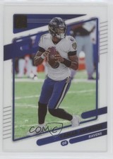 2021 Panini Clearly Donruss Gold Lamar Jackson #4 0p73