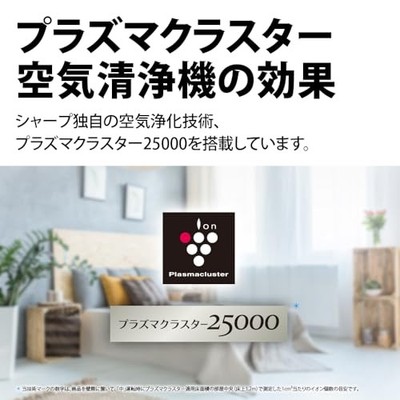 Sharp KI-TS50-W Humidifying Air Purifier with Plasmacluster 25000