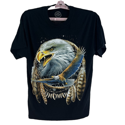 DOM Bald Eagle Dreamweaver T-Shirt Mens Size M Black