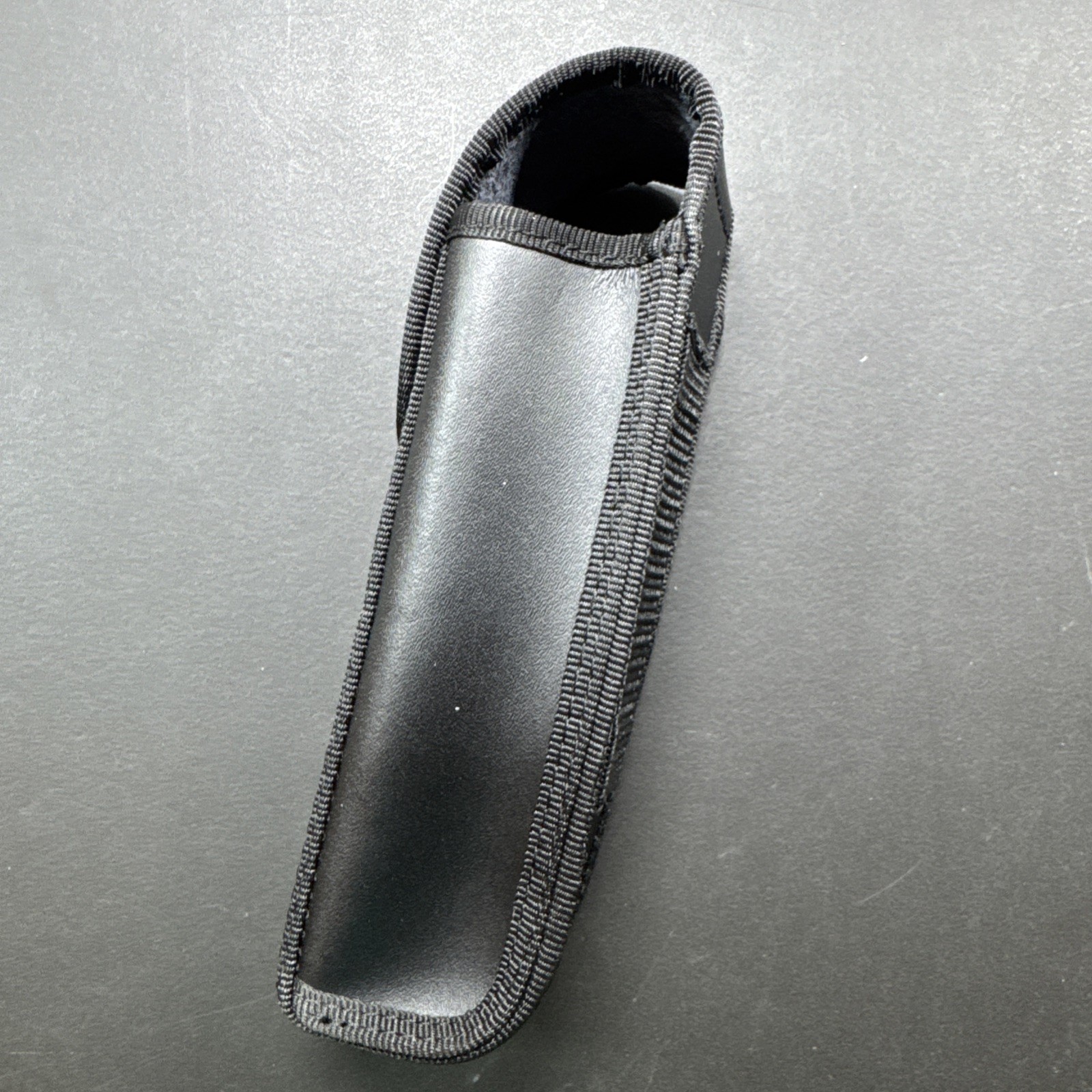 Sheaths Fits 5.5" Closed Folding Knives Black Leather And Nylon Construction