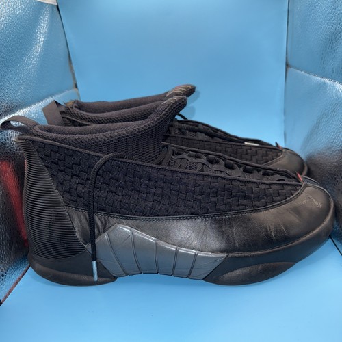 2017 Nike Air Jordan 15 Retro Stealth Size 10.5 Men Shoes, Cleaned, No Box - Picture 7 of 10