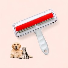 Reusable Pet Hair Remover Roller Dog  Cat Fur for Furniture, Couch, Carpet, Red