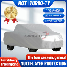 Outdoor Waterproof Sun Uv Rain Dust Protection Pickup Truck Cover M L Xl Silver