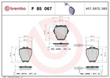 Bremsbelagsatz Vorne Lucas-System für Audi A4 B5 8D2 Avant 8D5 A6 C5 4B2 97-16