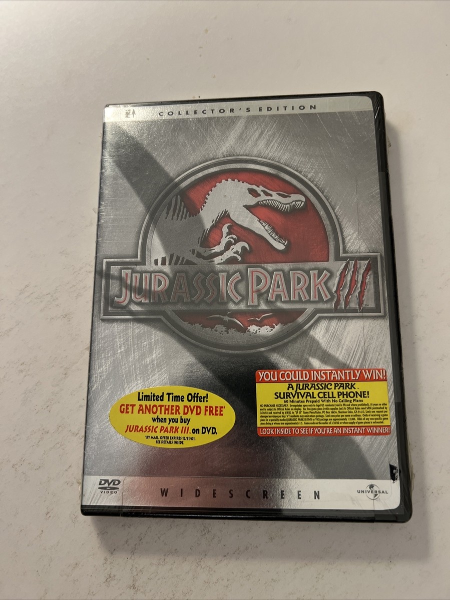 Jurassic Park III (DVD, 2001, Widescreen Collectors Edition