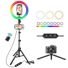Aro De Luz LED Para Fotografia Maquillaje Para Celular Con Tripode Y Soporte ..