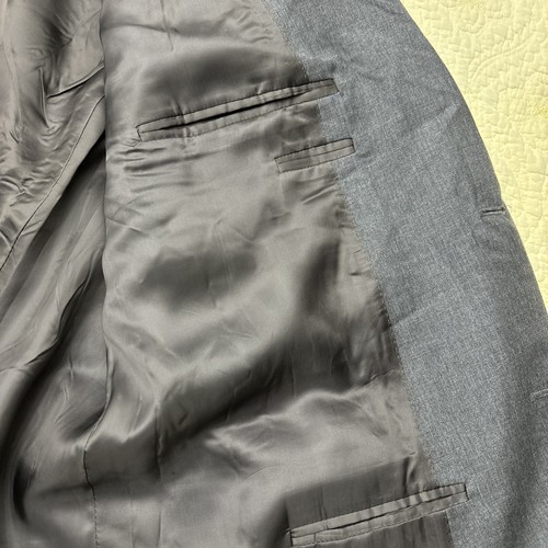 CANALI Herren Wolle Grau Blazer Sport Mantel Jacke Gr. US 48R (EUR 58R) - Bild 10 von 18