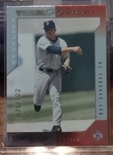 REY SANCHEZ - 2002 Donruss Team Heroes STATLINE Parallel #'d 35/102  -  Red Sox