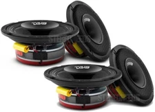 4x DS18 PRO-HY6MSL 6.5" Shallow Car Mid Range Loudspeaker Driver Speakers 8 Ohm