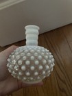 Vintage White Opalescent Hobnail Bottle Bud Vase Candle Holder MCM 5 in — photo 6
