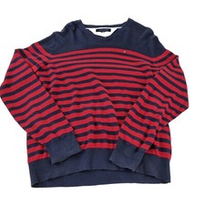 Tommy Hilfiger Red Striped Jumper Size M