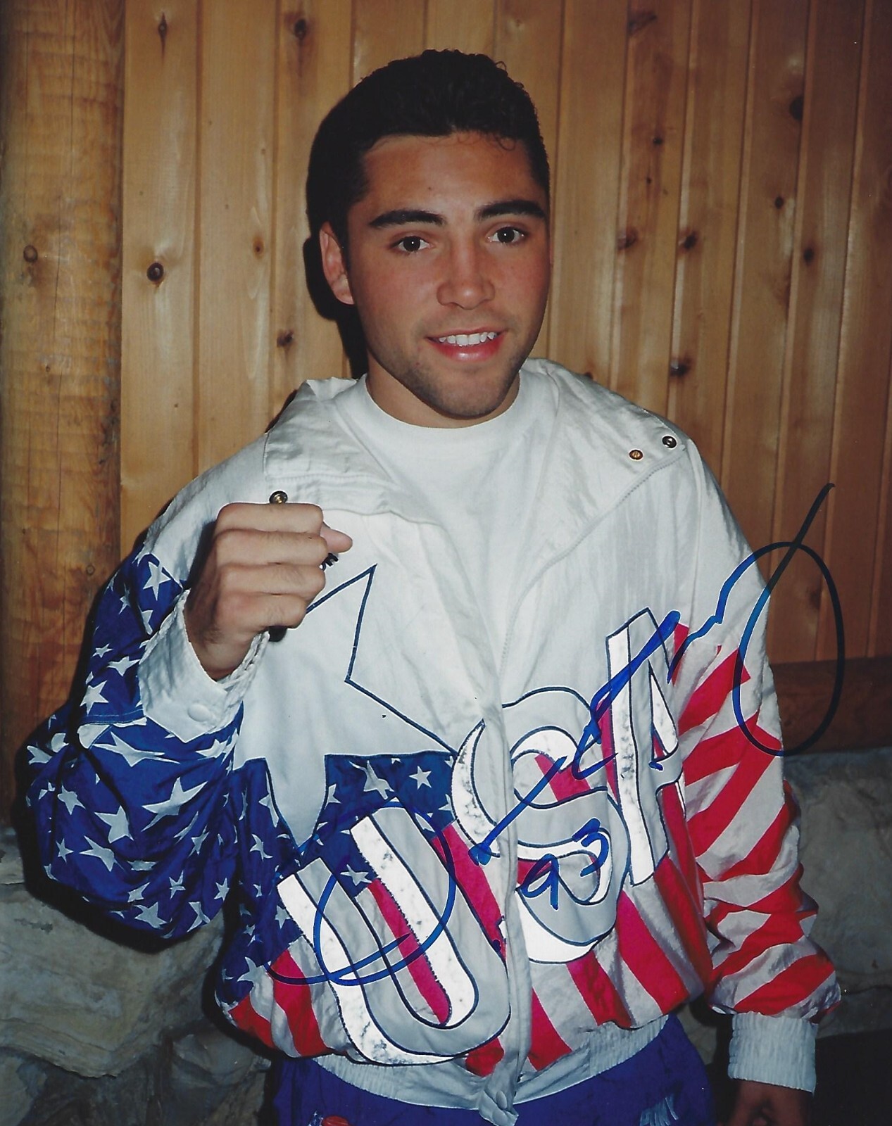 great-oscar-de-la-hoya-signed-candid-8-x-10-photo-boxing-olympics-ebay