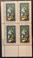 US Stamp Sc 1386 - 6c William Harnett, Block of 4, MNH VF CV$1.00 (405A)