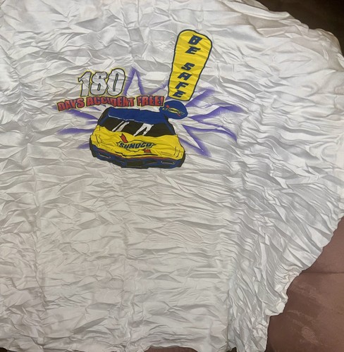 Sunoco Shrunken T-Shirt Be Safe 180 Tage unfallfrei Lagerbestand Rennwagen Rennen L - Bild 19 von 19