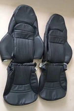 Fits Corvette C5/Z06 1997-2004 Synthetic Leather Sports Seat Cover Black