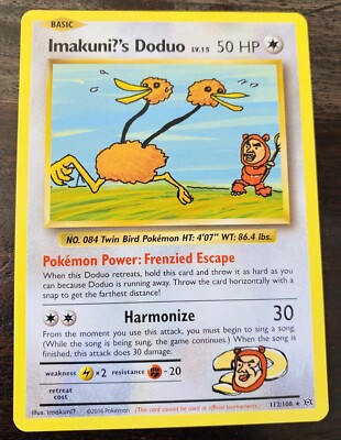Authentic  Imakuni? s Doduo Pokemon Card New