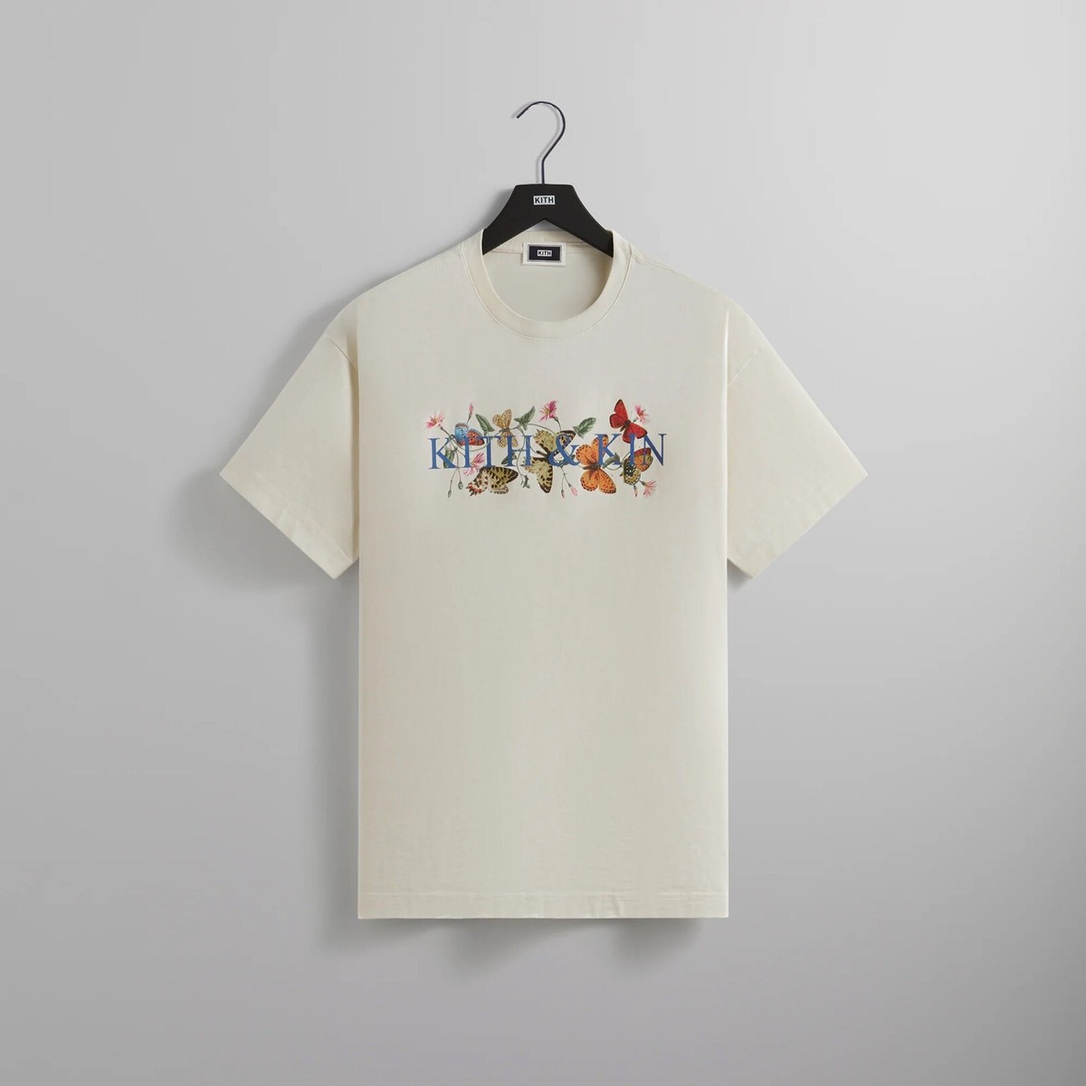☆ KITH & KIN Butterfly vintage tee グラフィックTシャツ☆ Kith & Kin Butterfly Vintage Tee Sandrift Size L T-Shirt