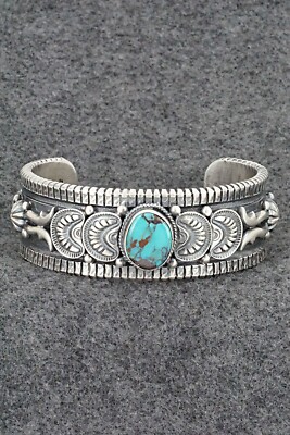 Turquoise & Sterling Silver Bracelet - Roland Dixon | eBay