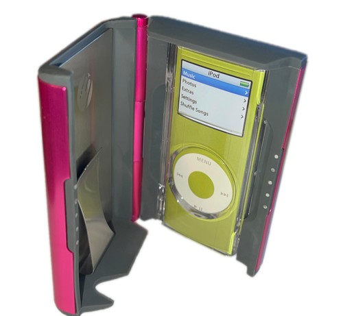 Aluminum Hard Card Money Clip Wallet Clear Case for iPod Nano 2nd Gen PINK - Picture 7 of 11