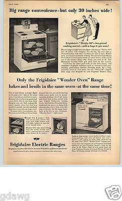 1952 PAPER AD Range Electric Frigidaire Washer Clothes Speed Queen Wringer