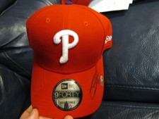 Sean Burnett Autographed Phillies Hat MLB Cert 2