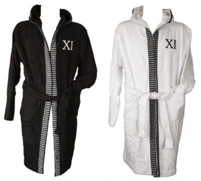 BIKKEMBERGS Bademantel mit Kapuze Frottee 100% Baumwolle Artikel BKK1MBR01