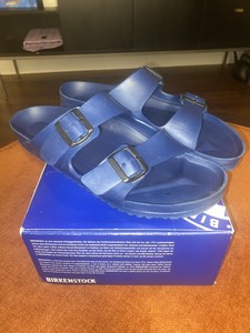 mens navy blue birkenstocks