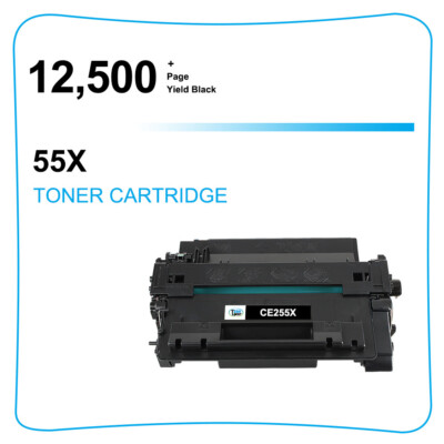 Aztech Cartucho de tóner compatible para HP 55A CE255A 55X CE255X