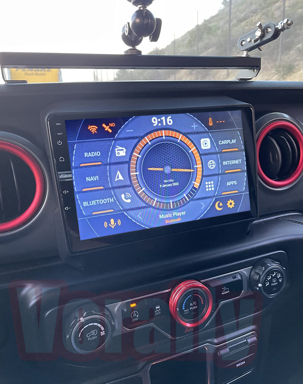 CarPlay For Jeep Wrangler JL 2018-2021 Android 14.0 Car Stereo Radio GPS Navi thumbnail 2