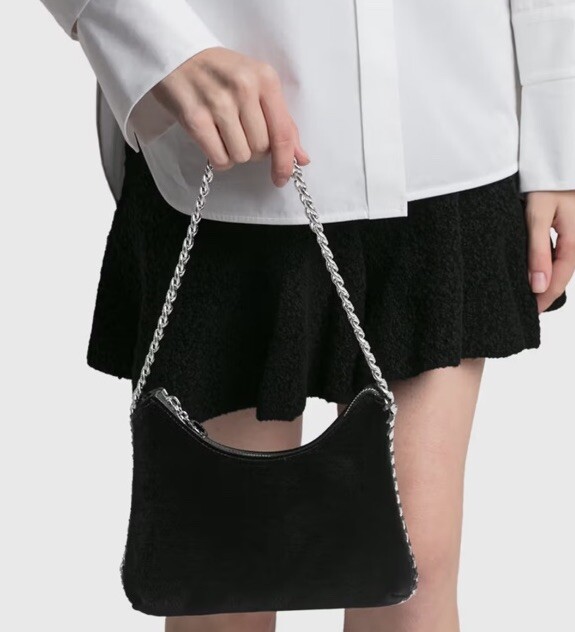Stella McCartney Falabella Velvet Zip Mini Shoulder Bag Stella McCartney Falabella Velvet Zip Mini Shoulder Bag