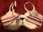 VICTORIA'S SECRET MULTI COLORED STRIPED DEMI BODY BRA- Sz 32DD-PUSH UP- TSHIRT - — photo 3