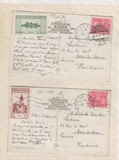 LOT DE 2 entiers postaux - LABEL CINDERELLA VIGNETTE Austria WIEN Austria Adria