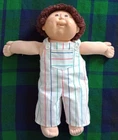 VTG 1986 Coleco Cabbage Patch Kids Boy Doll Brown Hair Eyes Dimples Teeth Xavier
