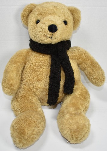 Pottery Barn TAN TEDDY BEAR WITH BLACK 