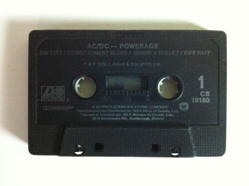 AC/DC Powerage CASSETTE Tape CANADA - No Insert/Case - Picture 1 of 2