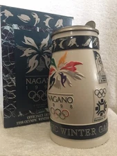 Anheuser Busch Nagano 1998 Olympic Winter Games Stein CS350