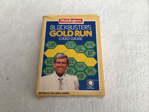 Vintage Washingtons Blockbusters Gold Run Card Game - 1985 Complete
