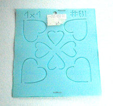 Hearts Craft Stencil 4 x 4 NEW Painting Scrapbooking