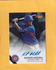 2015 Bowman's Best Best of 2015 Autographs Kevonte Mitchell Cubs NM-MT+ Auto