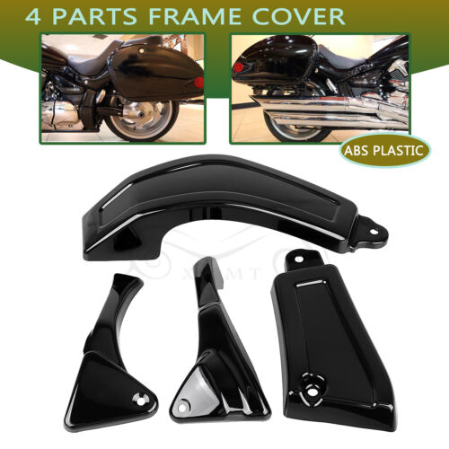 Gloss Black Look 4 Parts Frame Cover For Suzuki Boulevard M109R Limited Edition - Picture 1 of 12