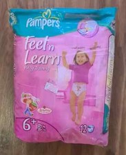 Vintage 2006 Diapers PAMPERS Feel N Learn 12 nappies-17 kgs NEW UNOPENED