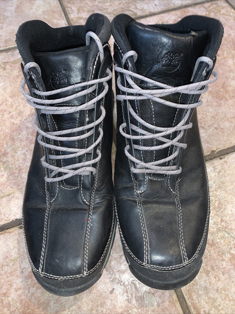 TIMBERLAND Black Leather Field Boots 85150 Lace Up Ankle  display picture 1