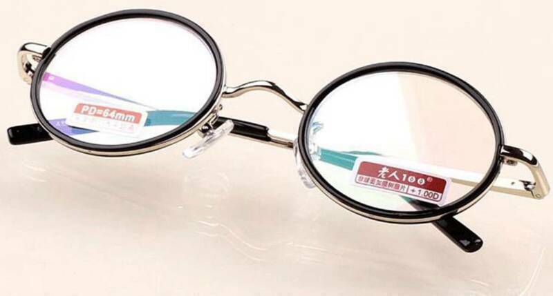 Reading Glasses Vintage Round Classic Readers Metal Mens Womens 1.00~4.00 I260-image