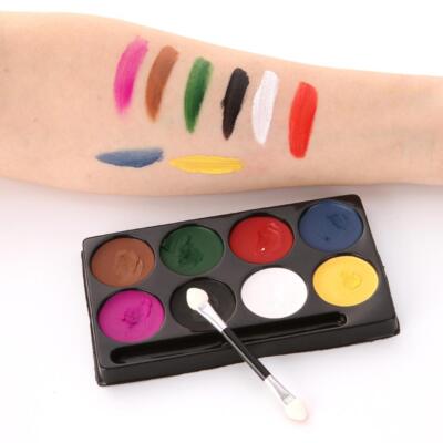 8 Farben Gesicht Körper Farben Fancy Make Up Palette Malerei für Halloween Party