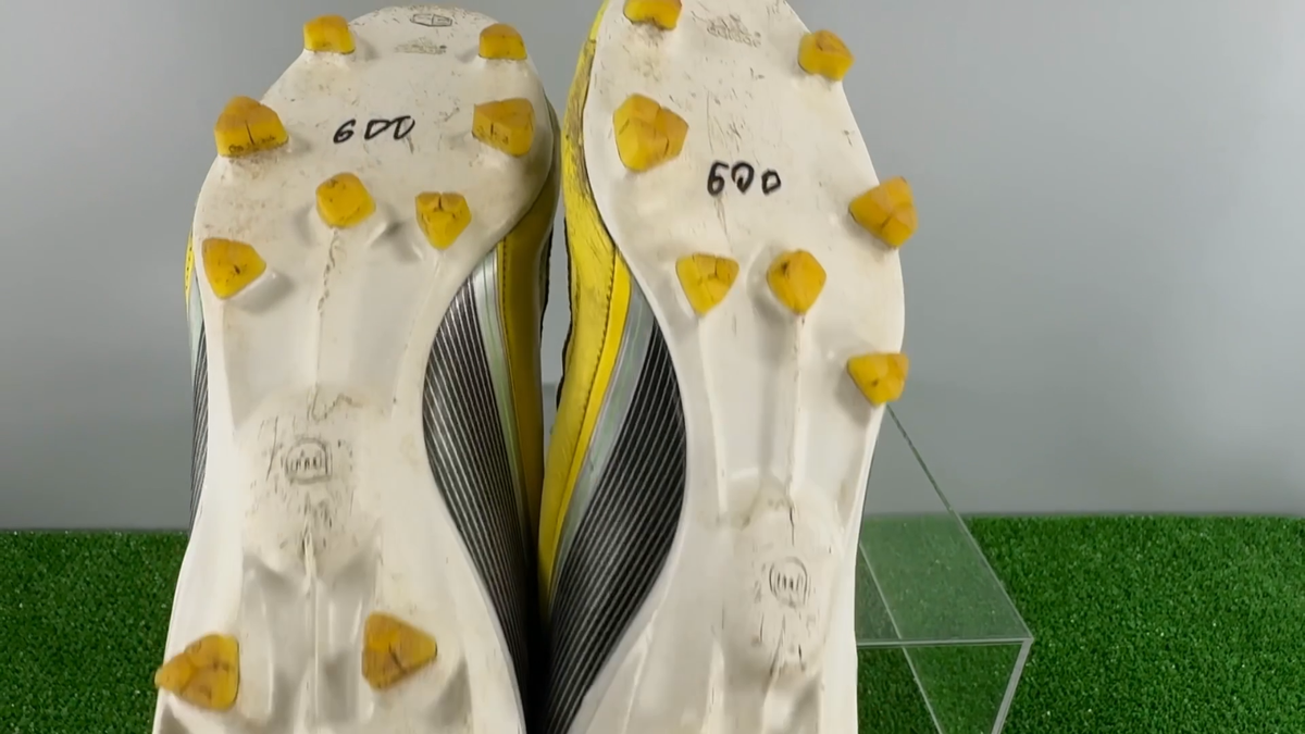 Adidas F50 Adizero FG G65302 Leather Elite US11 UK10.5 Yellow