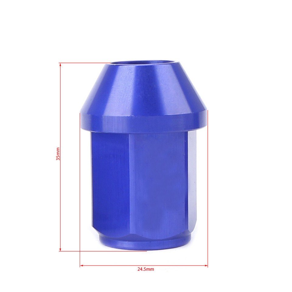 20pcs Racing Wheel Rims Lug Nuts 12x1.5 Extended Tuner Cap Nut Closed ...