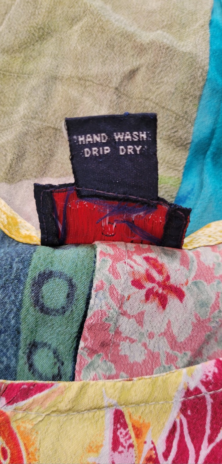 Sacred Threads Abstract Floral Patchwork Boho Flo… - image 9