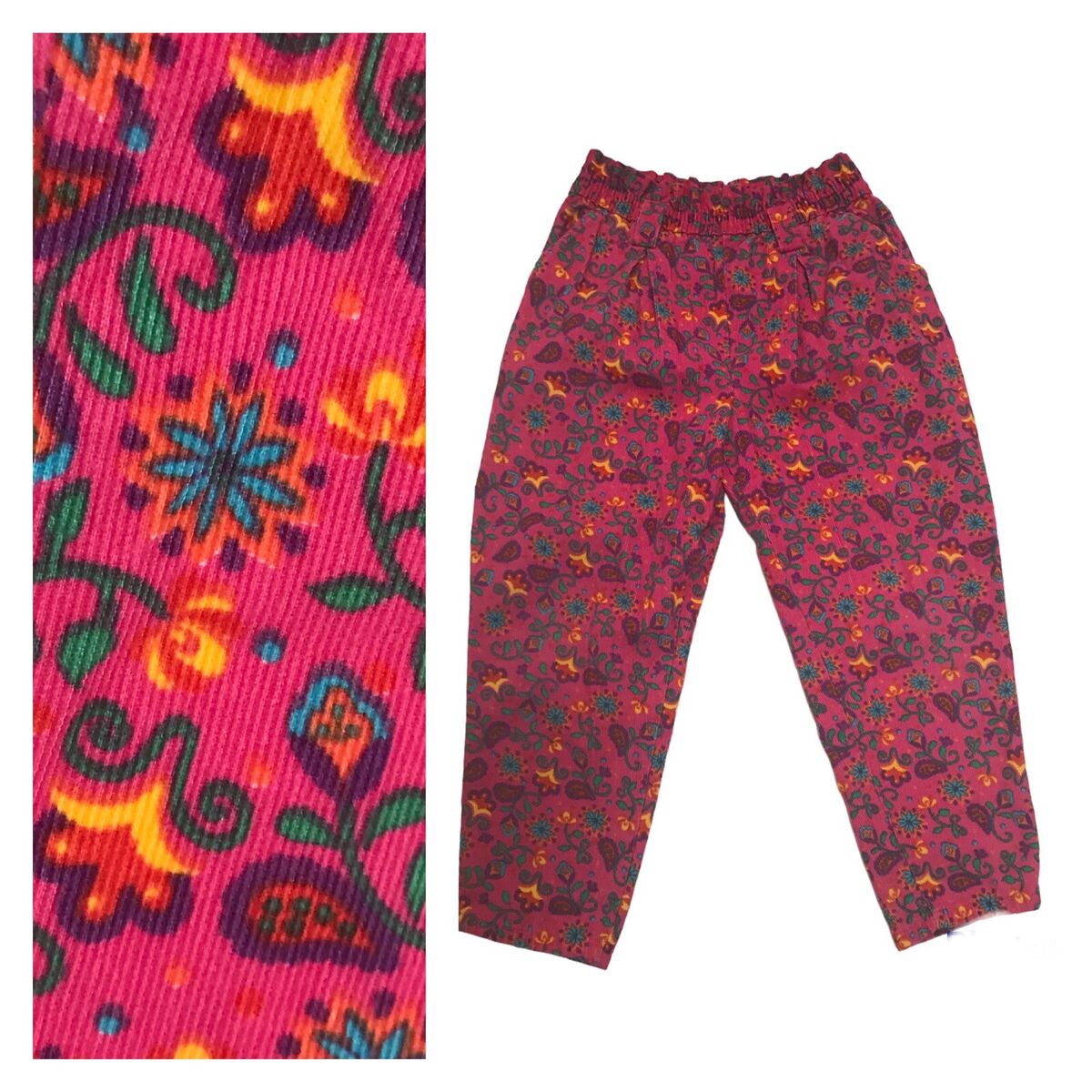 Vintage 80s 90s Pants Girls Floral Pink Corduroy 7 W24 Kidcore Clowncore Boho | eBay Vintage 80s 90s Pants Girls Floral Pink Corduroy 7 W24 Kidcore Clowncore Boho | eBay