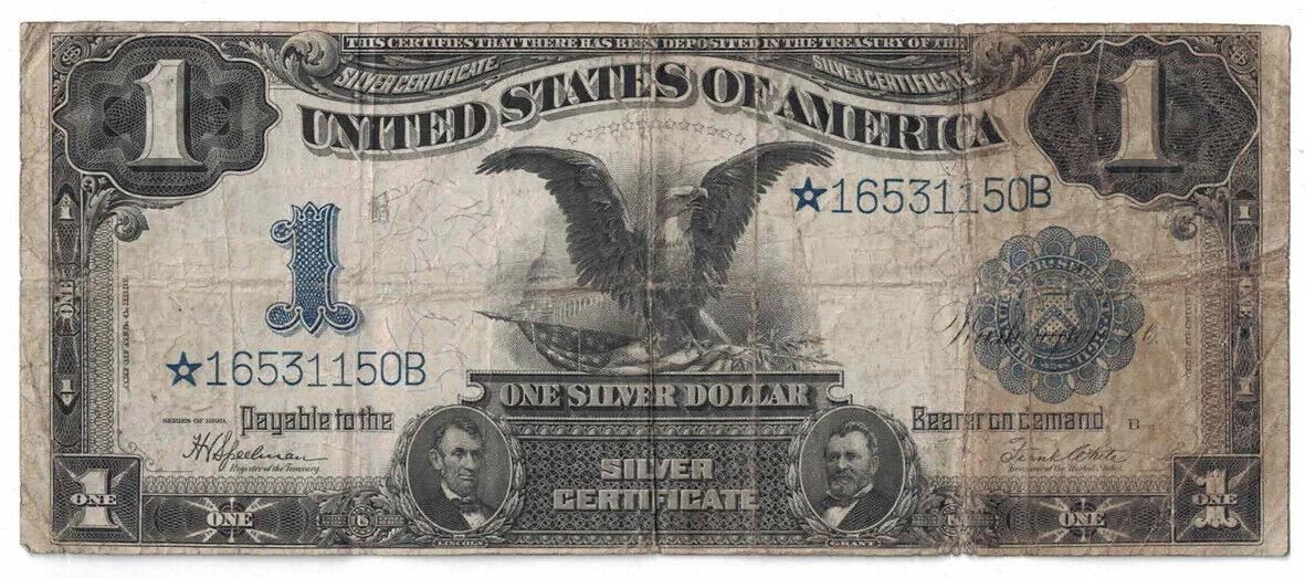 U.S. - Series of 1899 $1.00 Eagle S Silver cheap Certificate Black 25% OFF